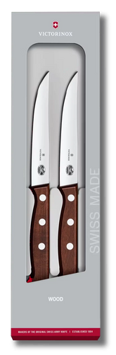 Wood Steak Knife Set, 2 pieces, 5 in