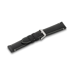 Black leather strap with buckle