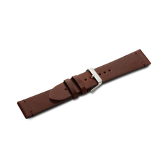 Brown leather strap with buckle