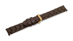 Maverick GS - Brown Rubber Strap with Buckle