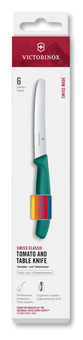 Swiss Classic Tomato and Table Knife Set, 6 Pieces, 4 in