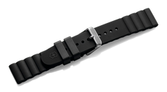 Black rubber strap with buckle