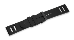 Black rubber strap with buckle