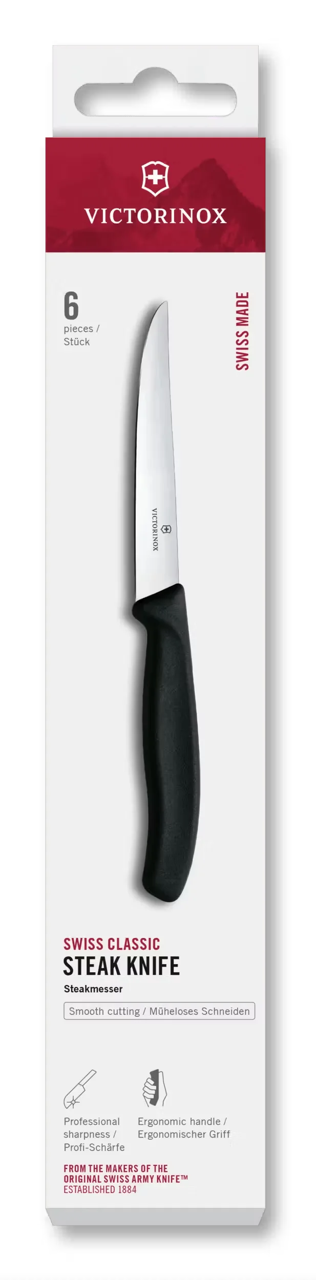 Swiss Classic Steak Knife, 6 pieces, 4 in