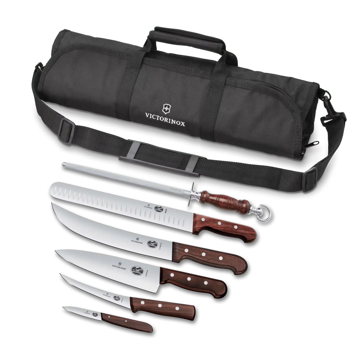 Wood Seven Piece BBQ Set