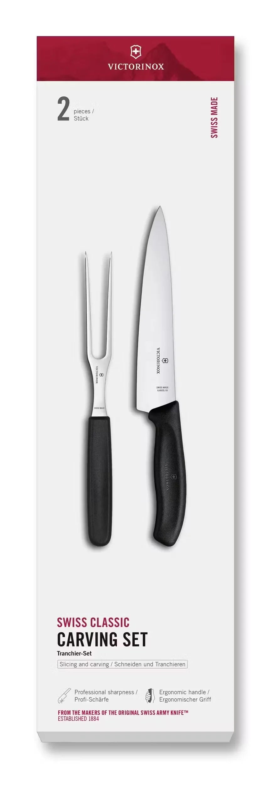 Swiss Classic Carving Set, 2 pieces, 7 in