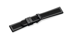 Black rubber strap with buckle