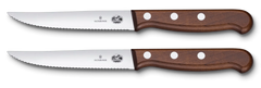 Wood Steak Knife Set, 2 pieces, 5 in