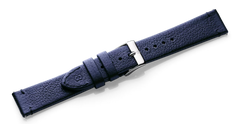 Blue leather strap with buckle