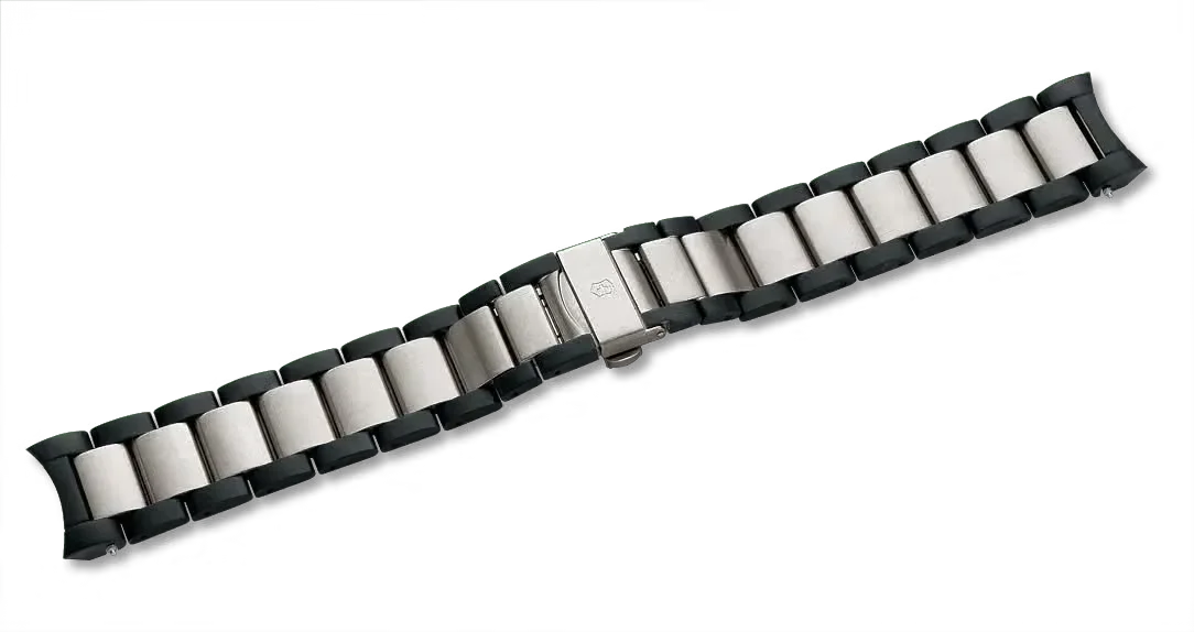 Alpnach - Stainless Steel/Black PVD Bracelet with Clasp