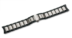 Alpnach - Stainless Steel/Black PVD Bracelet with Clasp