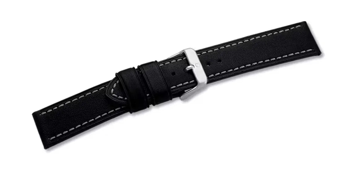 Leather strap black with buckle Alpnach Chrono 7750
