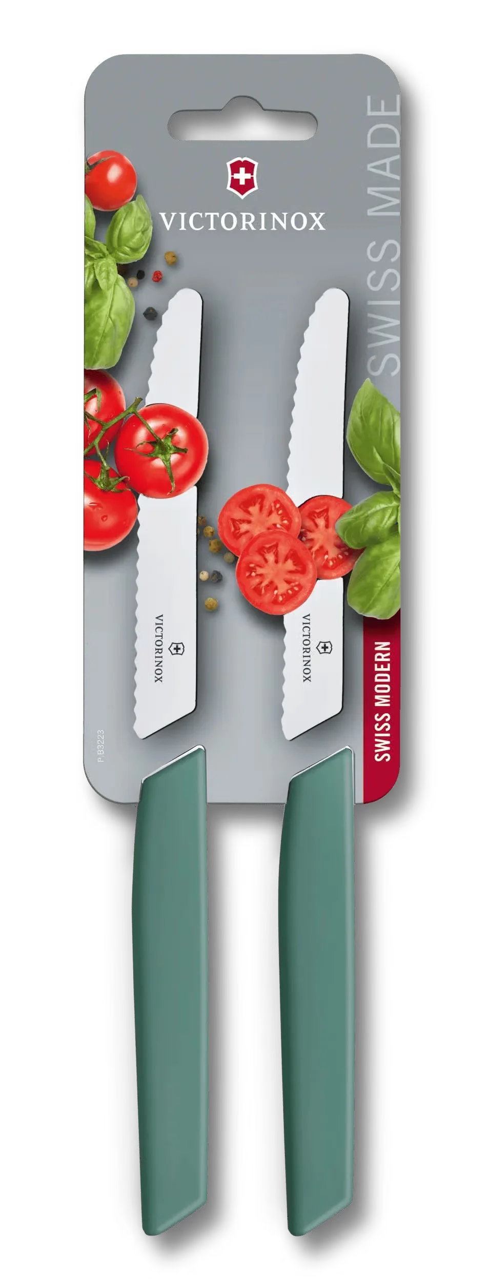Swiss Modern Tomato and Table Knife Set, 2 pieces, 4 in