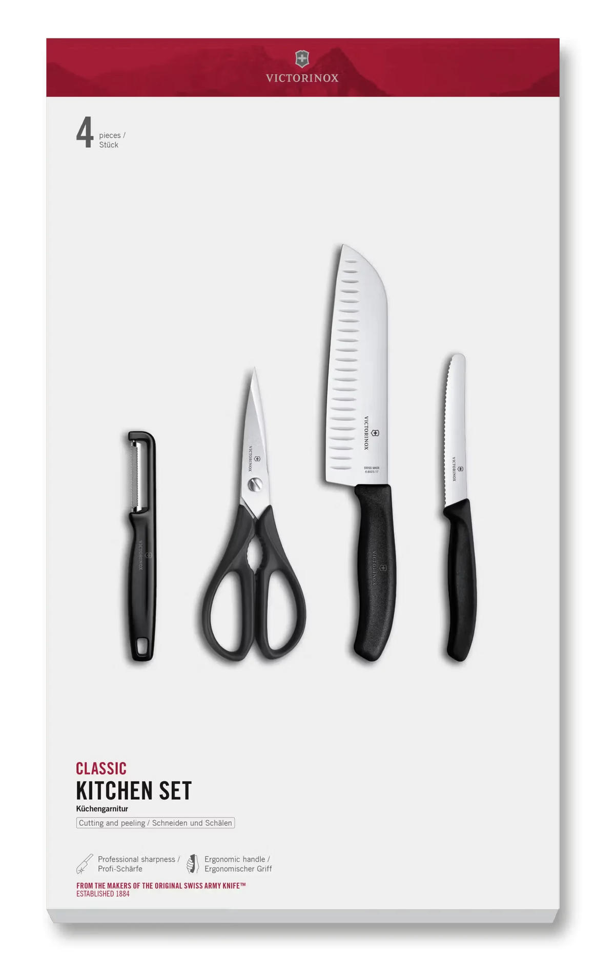 Classic Kitchen Set, 4 Pieces, 7 in