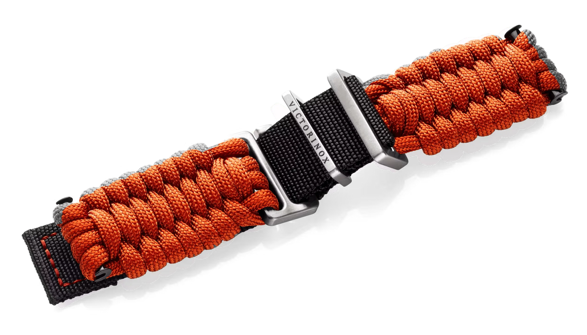 Orange paracord strap with buckle