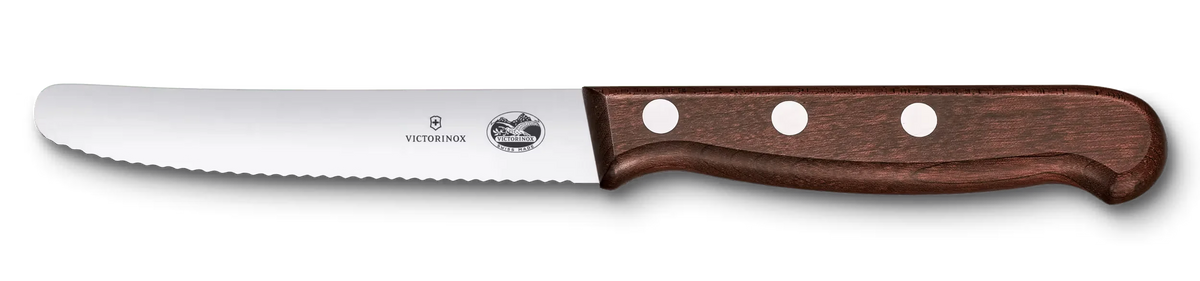Wood Tomato and Table Knife, 4 in