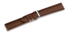 Brown leather strap with buckle