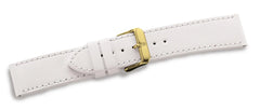 Leather strap white w/buckle color 3N Chrono Classic 2-Tone