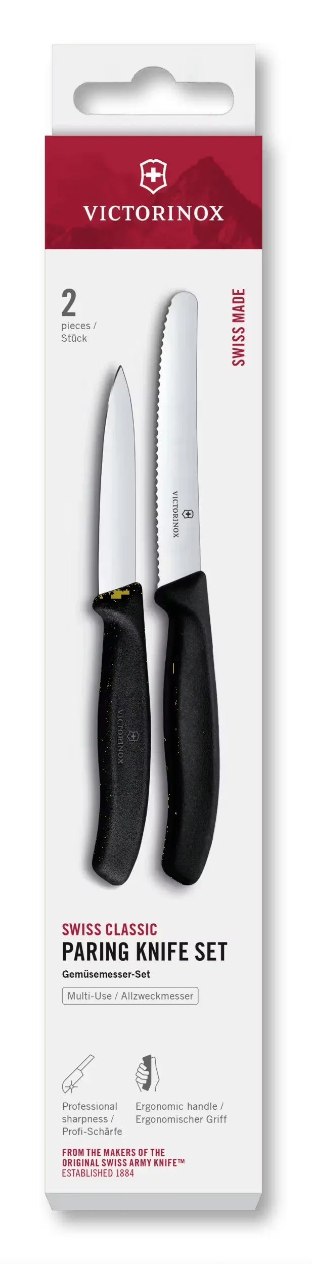 Swiss Classic Paring Knife Set, 2 Pieces, 4 in